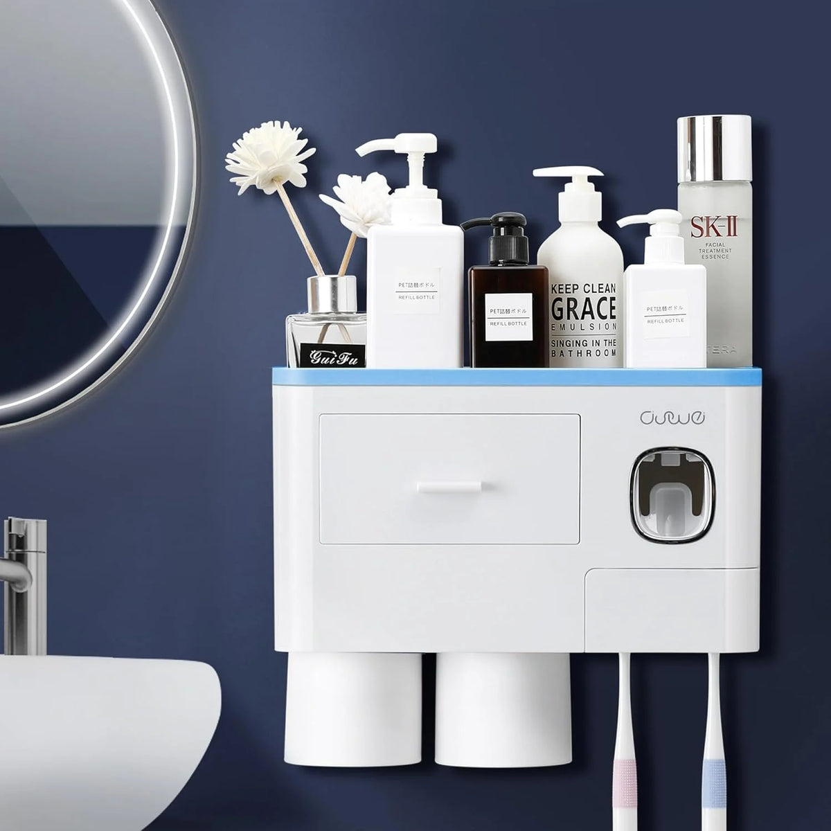Distributeur Mural Automatique de Dentifrice – L’Essentiel pour une Salle de Bain Propre et Moderne