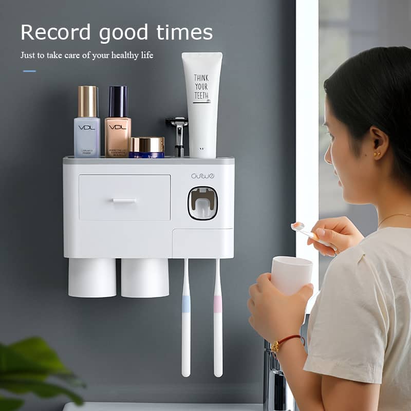 Distributeur Mural Automatique de Dentifrice – L’Essentiel pour une Salle de Bain Propre et Moderne